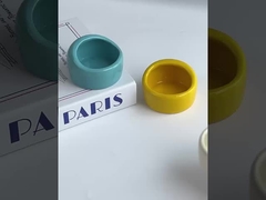 Bát đựng thức ăn nhỏ kiểu dáng đơn giản cho thú cưng, bát nước bằng gốm, bát thức ăn cho hamster, hộp đựng thức ăn chống văng